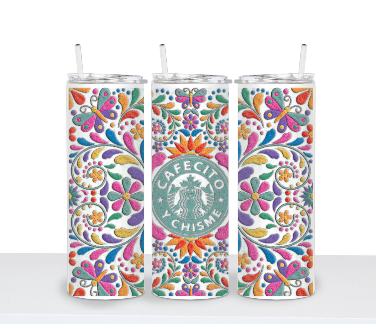 cafecito y chisme tumbler